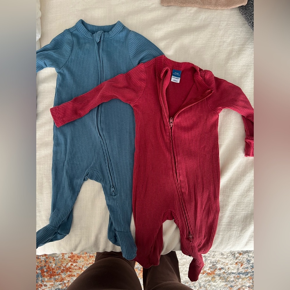 2 Old Navy Ribbed Sleepers